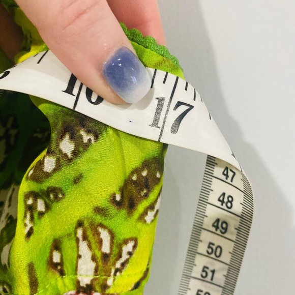 Tracy Reese Green and Brown Mini Dress - Picture 6 of 7